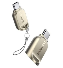 Ugreen 80124 TF Micro SD vỏ nhôm Đâuu đọc thẻ nhớ cổng USB-C CM331 20080124