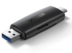 Đầu đọc thẻ nhớ SD/TF 2 trong 1 USB-A & USB-C Ugreen 80191