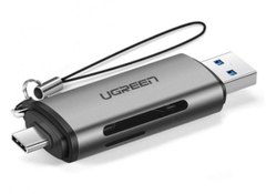 Đầu đọc thẻ nhớ SD/TF chuẩn USB Type C và USB 3.0 Ugreen 50706 chính hãng