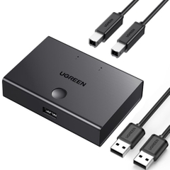Bộ chia máy in 1 ra 2 cổng USB 2.0 chính hãng Ugreen 30345 cao cấp