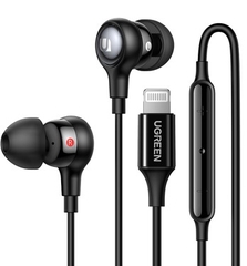 Ugreen 30631 Lightning MFI In - Ear wired Earphones black color EP103 20030631