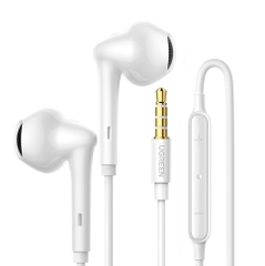 Ugreen 60692 3.5mm Màu Trắng Tai nghe nhét tai cổng 3.5mm có điều khiển âm lượng EP101 20060692