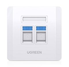 Mặt Wall Plate 1 - 2 - 4 cổng mạng âm tường Ugreen 80180 cao cấp