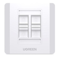 Mặt Wall Plate 1 - 2 - 4 cổng mạng âm tường Ugreen 80180 cao cấp