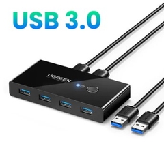 Ugreen 30767 Bộ chuyển mạch USB 2.0 và 3.0 gộp 4 thiết bị vào 2 máy tính cao cấp US216 20030767