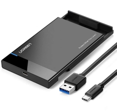Hộp đựng ổ cứng 2,5inch SATA USB type-C Hỗ trợ 6TB Chính hãng Ugreen 50743 cao cấp