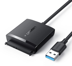 Cáp chuyển đổi USB 3.0 sang SATA cho ổ cứng SATA 2,5 /3,5 inch Ugreen 60561 cao cấp (kèm nguồn)