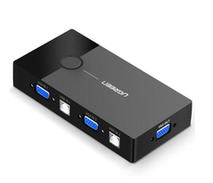 Bộ KVM Switch 2 CPU dùng 1 màn hình USB Ugreen 30357