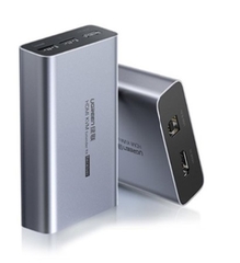 Bộ kéo dài tín hiệu HDMI + USB qua cáp mạng 150m Cat5e/Cat6 Ugreen 70438 cao cấp (RX)