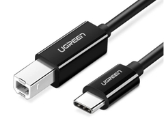 Cáp máy in USB 2.0 Type-C to USB Type-B dài 1M Ugreen 80811 (Màu đen)