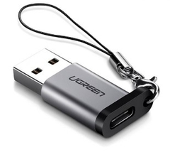 Ugreen 50533 Màu Xám Đầu chuyển đổi USB 3.0 dương sang TYPE C âm US276 20050533