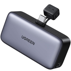 UGREEN 35338 Pin dự phòng mini có chân đế gập, đầu nối USB-C tích hợp, bộ pin 5.000mAh 22,5W