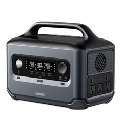 Ugreen 15050 max 1200w ra 2c2a2dc + 220v EU x 2 LCD trạm sạc di động 600W
