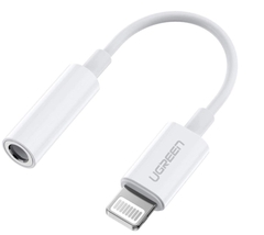Cáp chuyển lightning sang 3.5mm trắng có chipset MFI (US212) Ugreen 30759