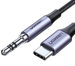 Cáp USB type-C to Audio 3.5mm có Microphone, dài 1M UGREEN 30633 (màu đen)