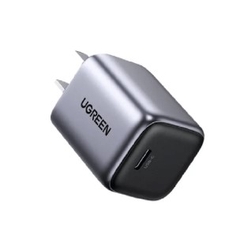 Ugreen 90901 30W chuẩn cắm US Màu Xám Củ sạc nhanh GAN cổng USB-C