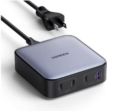 Sạc bàn nhanh GaN 100W USB Type-C x3, Type-A x1 Ugreen 90736 cao cấp