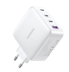 Ugreen 15337 100W 3c1a GaN Nexode chuẩn cắm EU chân tròn Màu Trắng