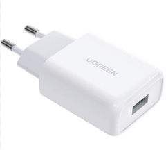 Ugreen 10133 18W QC3.0 màu Trắng Củ sạc nhanh cổng USB