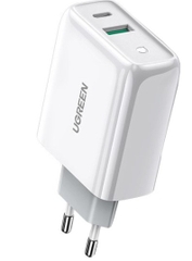 Ugreen 60468 36W sạc USB A và type C màu trắng