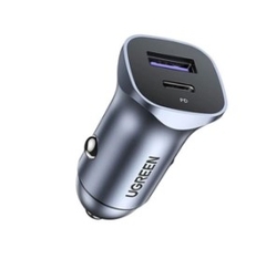 Ugreen 40858 PD30W + SCP22.5W Màu xám Tẩu Sạc Nhanh điện thoại máy tính bảng Cổng USB-A + USB-C
