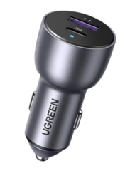 Ugreen 60980 36W sạc xe PD QC3.0 cổng USB A và Type C màu bạc