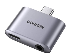 Đầu chuyển USB Type C to 3.5mm + sạc PD 30W Ugreen 70311