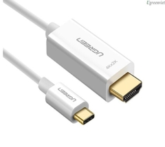 Cáp chuyển đổi USB Type-C to HDMI hỗ trợ 4K, 3D dài 1,5m chính hãng Ugreen 30841 cao cấp