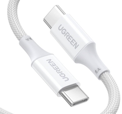 Cáp sạc nhanh, dữ liệu Type-C dài 0,5M Silicone bọc nylon hỗ trợ PD 100W/5A Ugreen 15266 cao cấp