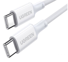 Cáp sạc nhanh, dữ liệu Type-C dài 0,5M Silicone bọc nylon hỗ trợ PD 100W/5A Ugreen 15266 cao cấp