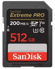 Thẻ nhớ SDXC SanDisk Extreme Pro U3 V30 512GB 200MB/s