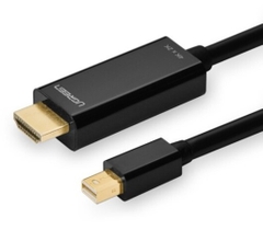 Ugreen 20848 1.5M màu Đen Cáp chuyển đổi Mini DP sang HDMI hỗ trợ phân phải 4K x 2K MD101 20020848