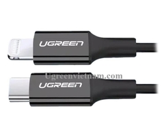 Cáp sạc + truyền dữ liệu Lightning sang Type C US171 Đen