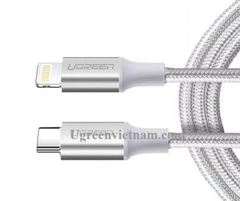 Cáp usb type c ra lightning 2.0 màu trắng