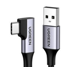 Cáp sạc, dữ liệu USB-A 3.0 to USB Type-C bẻ góc 90 độ dài 1M Ugreen 20299 cao cấp