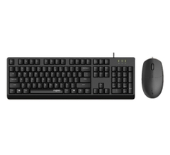 Bộ bàn phím chuột có dây Rapoo X125SE Black
