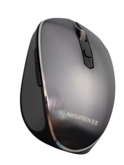 Chuột không dây Newmen F900S Silver Grey (Dual Mode BT5.0/3.0 & 2.4Ghz, Silent switch)