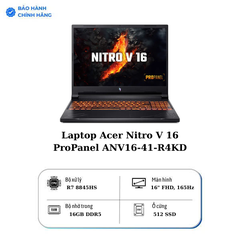 Laptop Acer Nitro V 16 ProPanel ANV16-41-R4KD (Ryzen 7-8845HS, 16GB, 512GB, RTX 4060 8GB, 16
