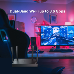 Router Wi-Fi TP-Link Archer BE220 (Wi-Fi 7, BE3600, băng tần kép, 5 cổng Gigabit)