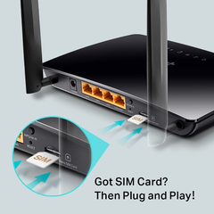 Router 4G Wi-Fi TP-Link Archer MR402 (4G LTE, AC1200, băng tần kép, Nano SIM, 4 cổng LAN/WAN)
