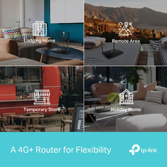 Router 4G Wi-Fi TP-Link Archer MR600 (4G+ Cat6, AC1200, băng tần kép, Nano SIM, 4 cổng Gigabit)