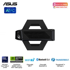 Bộ Mini PC ASUS ROG NUC RNUC15JNK9X289A0 (U9 275HX | 16GB | 1TB | RTX 5080 | Killer Wifi 7E | Win 11)