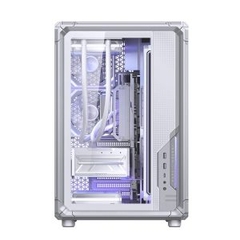 Vỏ Case JONSBO X400 White (ATX, Kính Cường Lực, Dual-Chamber, GPU 427mm, Tản Nước 360mm, Trắng)