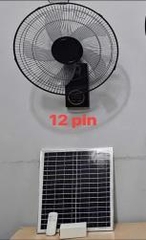 Quạt Treo Tường Năng Lượng Mặt Trời 16 Inch (30W, Pin 10000mAh, 3 cấp độ gió)