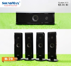 Loa SoundMax B-70/5.1 (100W RMS, Bluetooth, đen)