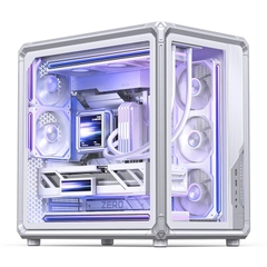 Vỏ Case JONSBO X400 White (ATX, Kính Cường Lực, Dual-Chamber, GPU 427mm, Tản Nước 360mm, Trắng)