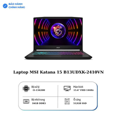 Laptop MSI Katana 15 B13UDXK-2410VN (Core i5-13420H | GeForce RTX™ 3050 6GB | 16GB | 512GB | 15.6