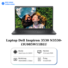 Laptop Dell Inspiron 3530 N3530-i3U085W11BLU