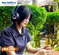 Tai nghe Bluetooth SoundMax BT-200 (Bluetooth 4.1, 10m, 40mm)