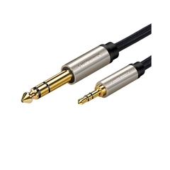 Dây âm thanh 3.5mm đực sang 6.5mm mạ vàng 24k cao cấp UGREEN AV127